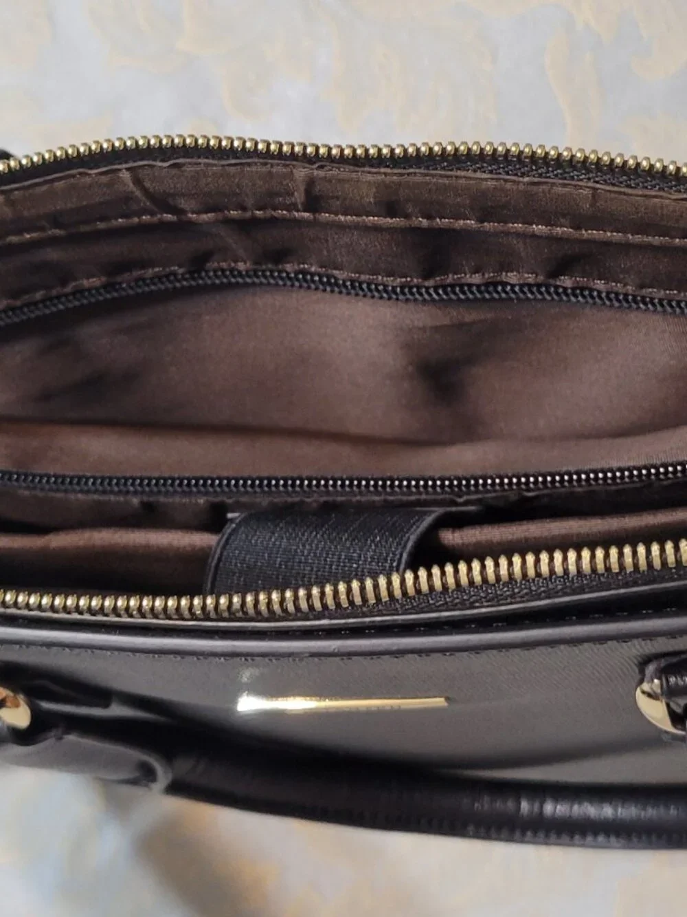 BOSTANTEN Leather Nylon Briefcase Laptop Bag with Sholder Strap 15 